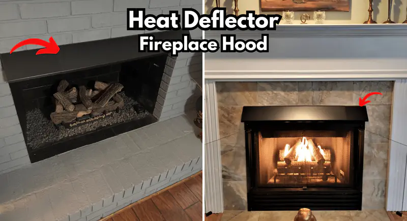 heat deflector image below tv wall