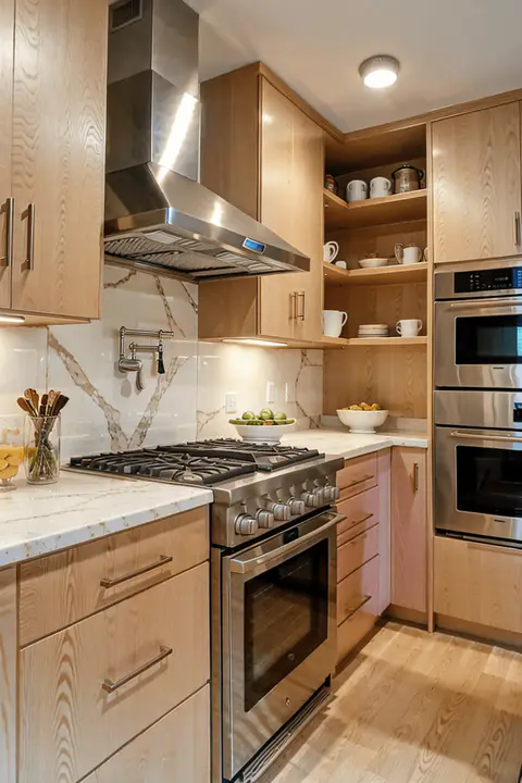 kitchen Flat panels door cabinets