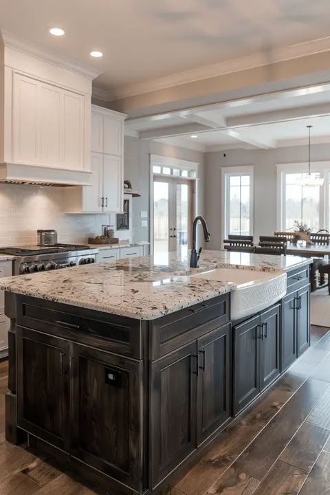 marble kitchen island