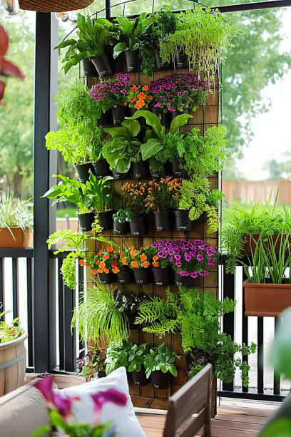 small Vertical Gardening keeping floor clear