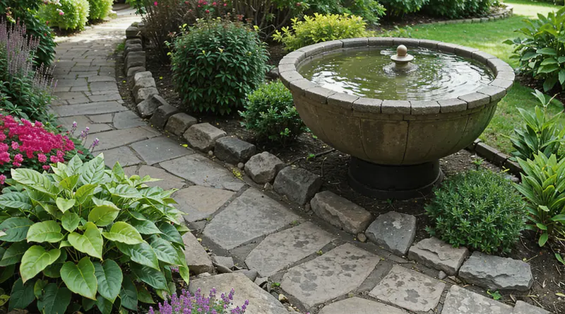 small piece of water like a focal point to a garden