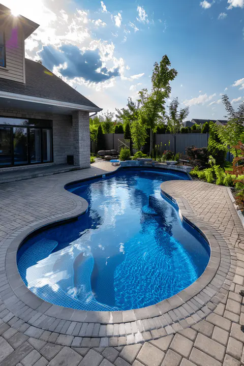 small pool Interlocking Pavers stone