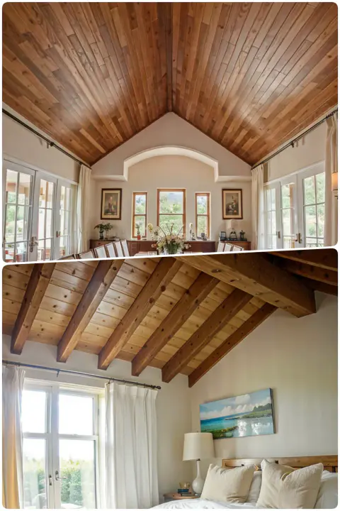 Ceiling Wood Planks, and reclaimed wood