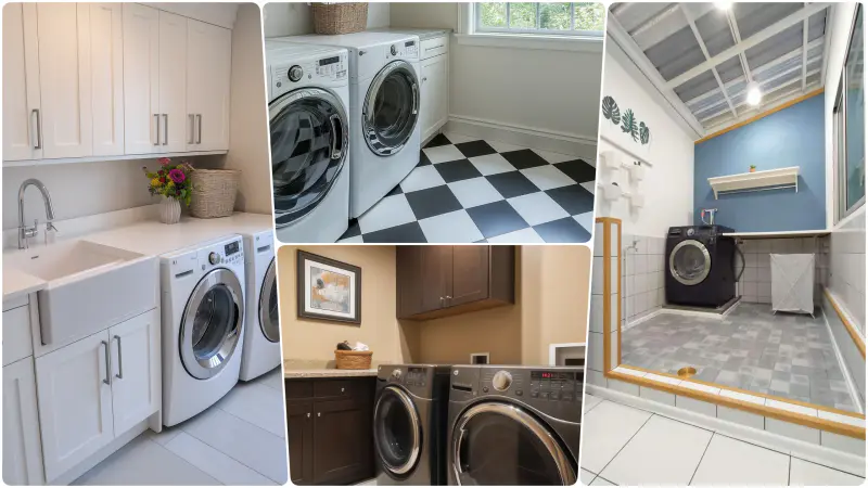 17 Gorgeous Laundry Room Ideas: Space-Saving, Storage, Sinks, Shelving +