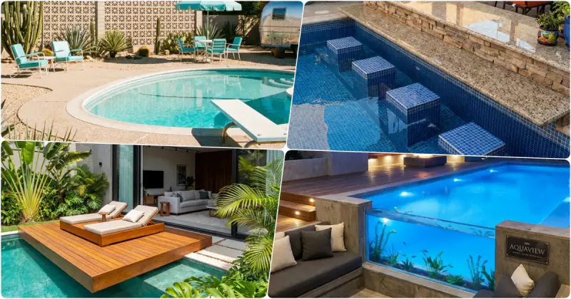 25 Best ideas for your home pool (tiny, small, plunge, fiberglass)